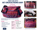 Thirty-One Gifts: Get Creative Round Caddy — Sierra Stripe