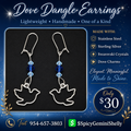 Dove Dangle Wire Hook Earrings