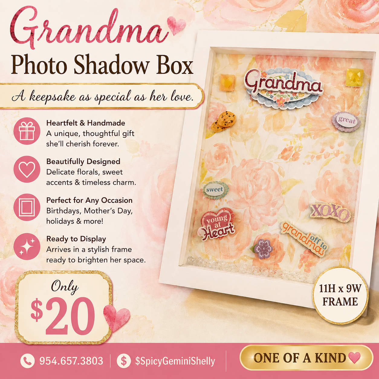 Grandma Photo Shadow Box — One of a Kind